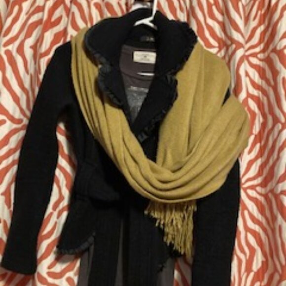 Cozy Tan Wrap by Rikka, one size, wear as a wrap, shawl, oversized scarf,stylish - Picture 7 of 7